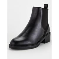 special sale wide fit fran flat chelsea boots black 5f59b8374b944