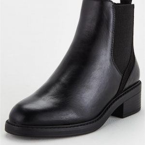 special sale wide fit fran flat chelsea boots black 5f59b83cb5866