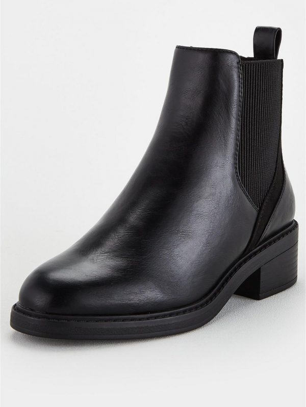 special sale wide fit fran flat chelsea boots black 5f59b83cb5866