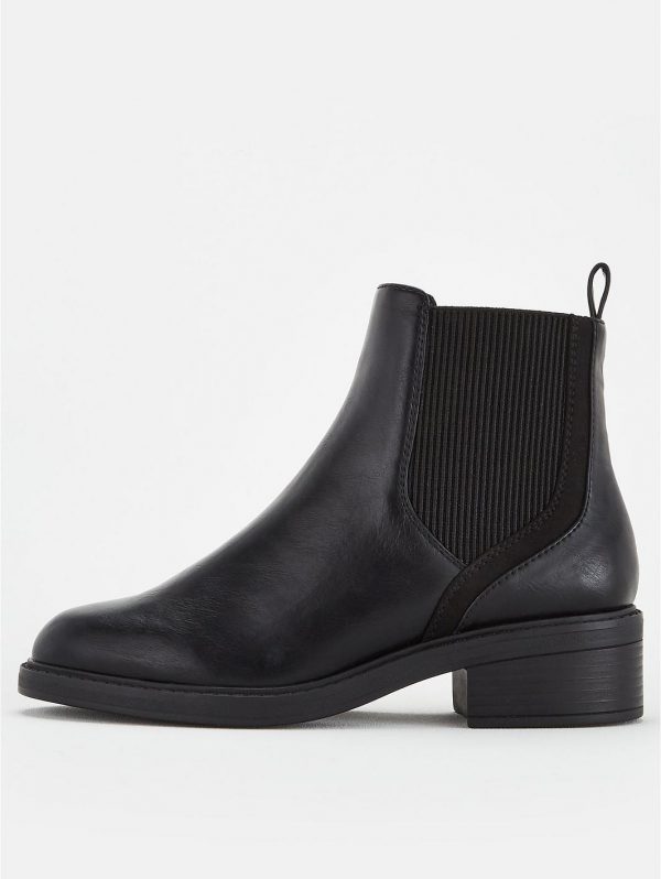 special sale wide fit fran flat chelsea boots black 5f59b842c10b2