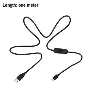buy power adapter cable 5v 3a usb to type c power supply cord for raspberry pi 4 07994468 5f76267369eb9