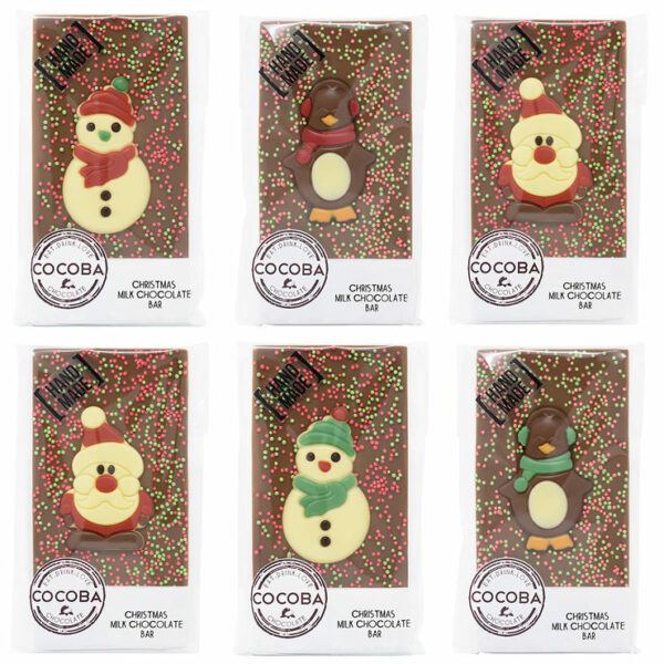 buy cocoba belgian milk chocolate christmas character bars 6 x 100g 5fa25c9dab310