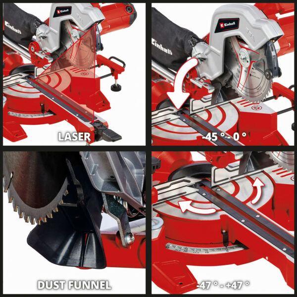 selling einhell 216mm single bevel sliding mitre saw 1600w 5facd9d28479d