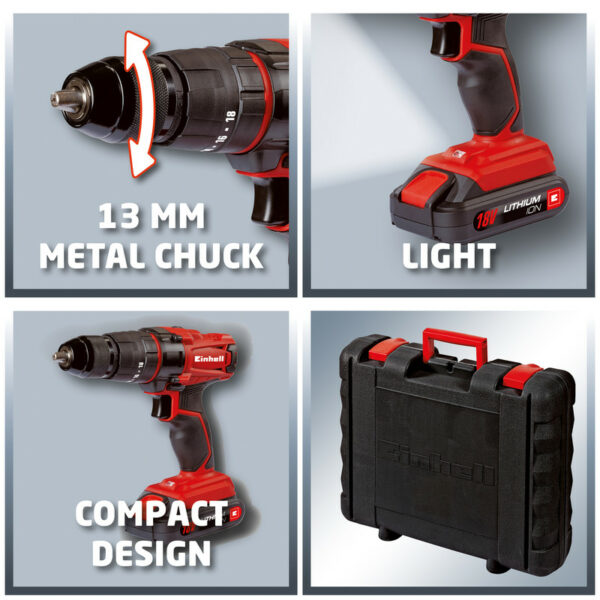 selling einhell tc cd18 2li 18v li ion cordless combi drill 2 x 1 5ah 5fa0f7cd1107b