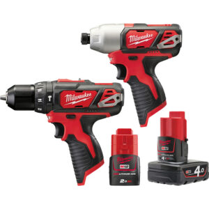 selling milwaukee m12bpp2b 421c 12v li ion cordless compact combi drill impact driver twin pack 1 x 4 0ah 1 x 2 0ah 5fa0f81de1cb9