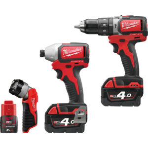 selling milwaukee m18blpp2d 423c 18v li ion cordless brushless combi drill impact driver twin pack plus free led torch 2 x 4 0ah 18v 1 x 2 0ah 12v 5fab83e15591f
