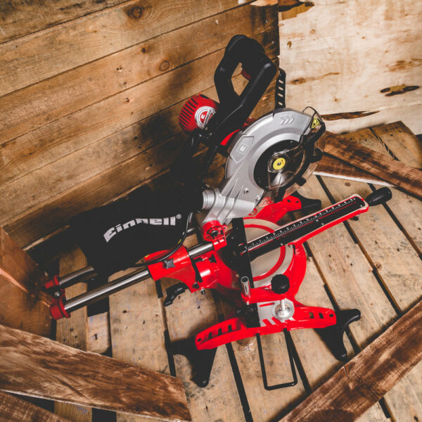 selling einhell 210mm double bevel sliding mitre saw 1800w 5fd466ecaece4