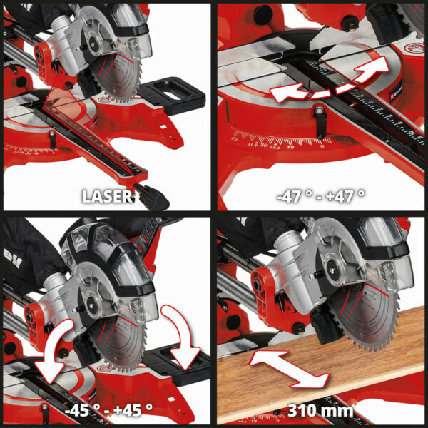 selling einhell 210mm double bevel sliding mitre saw 1800w 5fd466ed95a12