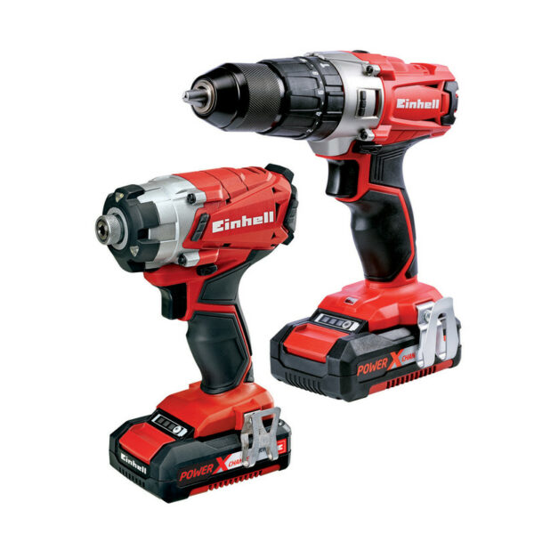 selling einhell pxc 18v cordless combi drill impact driver twin pack 2 x 2 0ah 5fe6d7584e1b0